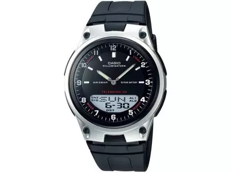Casio Коллекция AW-80-1AJH Мужские часы Черный блистерная упаковка светодиодный секундомер
