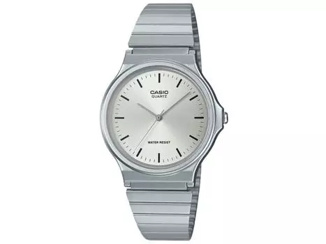 Casio Коллекция MQ-24D-7EJH Мужские часы в блистерной упаковке из нержавеющей стали, серебристого цвета, НОВЫЕ