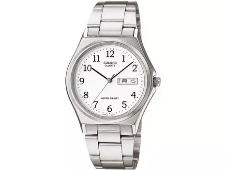 Casio Коллекция MTP-1240DJ-7BJH Мужские часы Серебристо-белые Аналоговые День/Дата НОВЫЕ