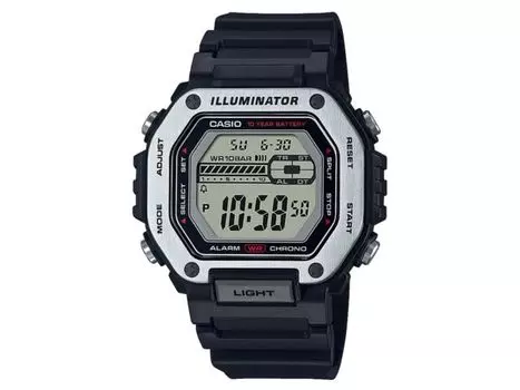 CASIO Коллекция MWD-110H-1AJF Мужские часы из черной смолы с мировым временем и будильником НОВЫЕ