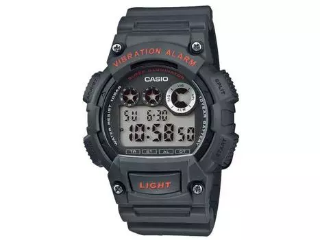 Casio Коллекция W-735H-8AJH Мужские часы Серый блистерная упаковка LED Light Секундомер