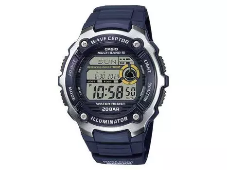 Casio Коллекция Wave Scepter WV-200R-2AJF Мужские часы Navy World Time Alarm НОВЫЕ