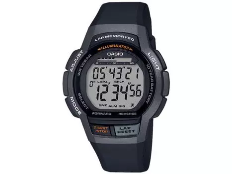 Casio Коллекция WS-1000H-1AJH Мужские часы Черный блистерная упаковка Ремешок из смолы НОВЫЕ