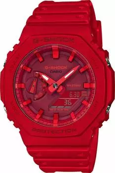 Casio Красный Мужской Аналоговый Цифровые Спортивные Кварцевые Доставка Заграницу Casio GA-2100-4A G-SHOCK -