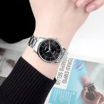 Casio Круглые современные простые мужские и женские парные часы