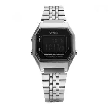 Casio La680wa 1bdf La680wa 1b цифровые квадратные винтажные ретро публичные металлические часы LA680WA-1BDF