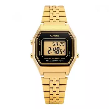 Casio La680wga 1df La680wga 1 цифровые квадратные винтажные ретро публичные металлические часы LA680WGA-1DF