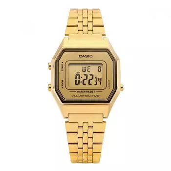 Casio La680wga 9df La680wga 9 цифровые квадратные винтажные ретро публичные металлические часы LA680WGA-9DF