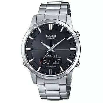 CASIO LCW M170D 1AJF [радиочасы LINEAGE с солнечной батареей, 3H, комбинированный ремешок из нержавеющей стали, сапфир]