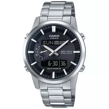 CASIO LCW M600D 1BJF LINEAGE радиочасы с солнечной батареей 2H комбинация SS10W сапфировое стекло