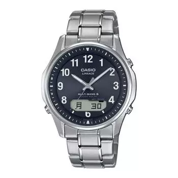 CASIO LINEAGE LCW-M100TSE-1A2JF [Часы LINEAGE на солнечных батареях с радиоуправлением, 3 часа, комбинированный корпус из сапфирового стекла, 5 Вт, простой ремешок]