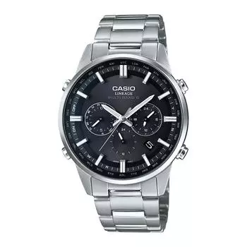 CASIO LINEAGE LIW-M700D-1AJF [Часы LINEAGE на солнечных батареях, радиоуправляемые, мужские, сапфировые] Круглые часы, серебристые