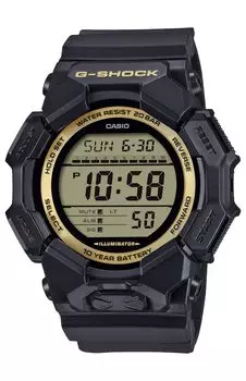 Casio Long Made with Environmentally Friendly Black x Gold G-Shock Watch, Life, Materials, GD-010GB-1A9JF, Men s,