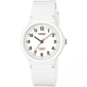 CASIO LQ-24B-7BJF [CASIO Collection] Круглые часы из белой смолы, аналоговые