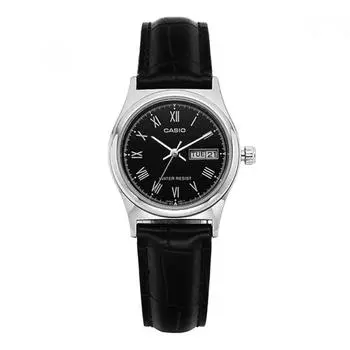 CaSio Ltp V006l 1budf Ltp V006l 1b аналоговые Sat студенческие женские часы S из кожи LTP-V006L-1BUDF