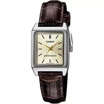 Casio CASIO Стандартные кварцевые женские часы LTP-V007L-9E Шампань Золотисто-Коричневый Overseas Модель