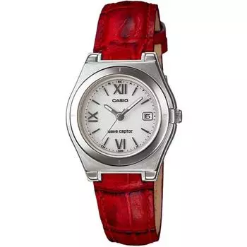 CASIO LWQ 10LJ 4A2JF часы с радиоприемником на солнечной энергии, женский кожаный ремешок