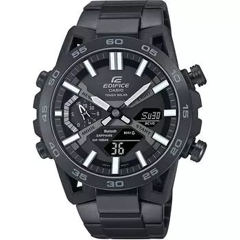 CASIO Men s EDIFICE ECB-2000YDC-1BJF [EDIFICE Suspension Arm Design] Round Watch Black