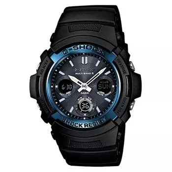 CASIO Men s G-SHOCK AWG-M100A-1AJF [G-SHOCK MULTIBAND6] Round Watch Black Stainless Digital Analog