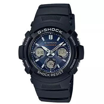 CASIO Men s G-SHOCK AWG-M100SB-2AJF [light-shielding dispersion SOLAR] Round Watch Navy Stainless
