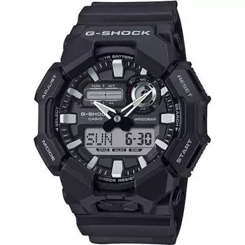 CASIO Men s G-SHOCK GA-010-1AJF [G-SHOCK 10-YEAR BATTERY SERIES] Round Watch Black Digital Analog