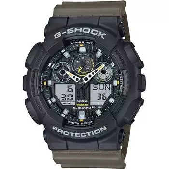 CASIO Men s G-SHOCK GA-100TU-1A3JF [G-SHOCK Two tone utility colors] Round Watch Resin