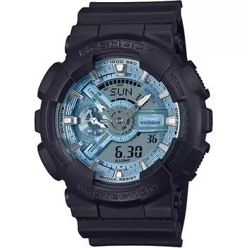 CASIO Men s G-SHOCK GA-110CD-1A2JF [G-SHOCK Metallic Color Dial Series] Round Watch Black Resin