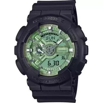 CASIO Men s G-SHOCK GA-110CD-1A3JF [G-SHOCK Metallic Color Dial Series] Round Watch Black Resin