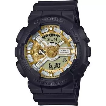 CASIO Men s G-SHOCK GA-110CD-1A9JF [G-SHOCK Metallic Color Dial Series] Round Watch Black Resin