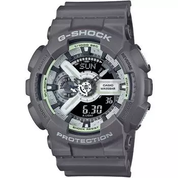 CASIO Men s G-SHOCK GA-110HD-8AJF [G-SHOCK HIDDEN GLOW Series] Round Watch Gray Resin