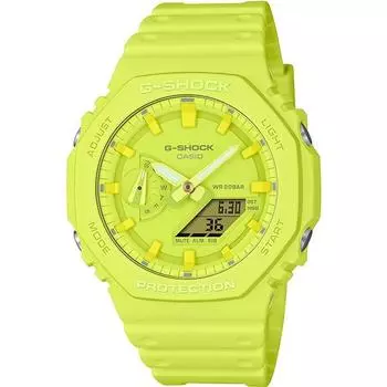 CASIO Men s G-SHOCK GA-2100-9A9JF [G-SHOCK TONE-ON-TONE Series] Round Watch Yellow Digital Analog