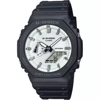 CASIO Men s G-SHOCK GA-2100WD-1AJF [G-SHOCK Black and brilliant white Series] Round Watch Black