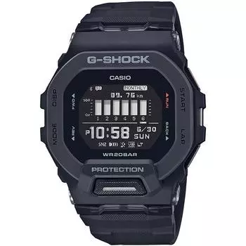 CASIO Men s G-SHOCK GBD-200-1JF [G-SHOCK 20 atm waterproof G-SQUAD] Square Watch Black Resin