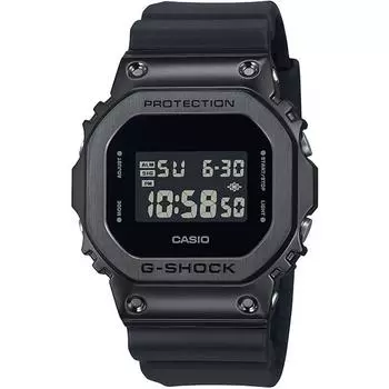 CASIO Men s G-SHOCK GM-5600UB-1JF [G-SHOCK Metal Bezel GM-5600] Square Watch Black Digital