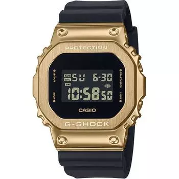 CASIO Men s G-SHOCK GM-5600UG-9JF [G-SHOCK Black- Gold Color Model] Square Watch Black Digital