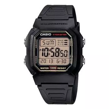 [Casio] Мужские стандартные цифровые часы W-800HG-9AV Черный/Золотистый дисплей, Международная модель, Параллельный импорт