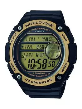 Casio Молодежные серые мужские цифровые повседневные кварцевые часы с доставкой за границу Casio AE-3000W-9A