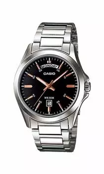 Casio MTP1370D-1A2 Men s Black Dial Metal Fashion Analog Watch