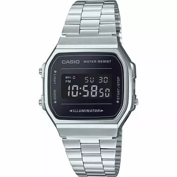 Casio Мужские Часы Черный Серебристый ( 36 мм)