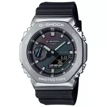 Casio Мужские часы G-Shock, биопластик с металлическим покрытием, GM-2100RW-1AJF, черные, официальная модель для внутреннего рынка