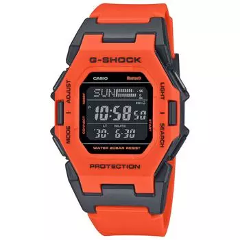 Casio Мужские часы G-Shock, Bluetooth, биомассовый пластик, GD-B500FL-4JF, оранжевый, модель Япония