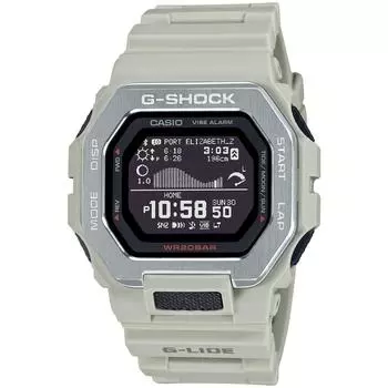 Casio Мужские часы G-SHOCK, G-LIDE Bluetooth, биомассовый пластик, бежевый, GBX-100-8JF [Официальный отечественный продукт]