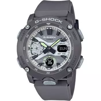 CASIO Мужские часы G-SHOCK GA-2000HD-8AJF [серия G-SHOCK HIDDEN GLOW] Круглые часы Серый карбон *Смола