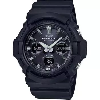 CASIO Мужские часы G-SHOCK GAW-100B-1AJF [Bic Case Radio Wave Solar Black] Круглые часы из черной смолы