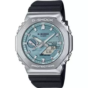 CASIO Мужские часы G-SHOCK GBM-2100A-1A2JF [Модель G-SHOCK с металлическим покрытием] Круглые цифровые аналоговые часы