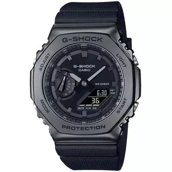 Casio Мужские часы G-Shock GM-2100BB-1AJF с черным металлическим корпусом Авторизованный дилер