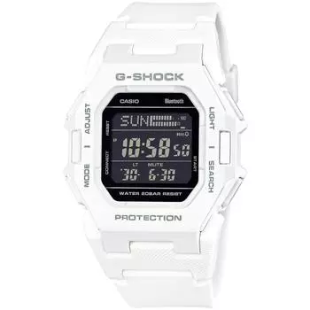 Casio Мужские часы G-Shock с Bluetooth и шагомером GD-B500-7JF, белые, авторизованная модель для внутреннего рынка