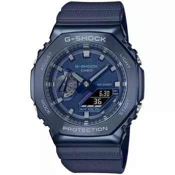 [Casio] Мужские часы G-Shock с металлическим покрытием GM-2100N-2AJF синего цвета, японская модель, подлинность
