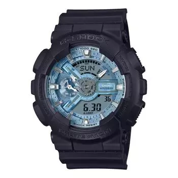 Casio Мужские часы G-Shock с металлическим циферблатом GA-110CD-1A2JF черного цвета, оригинальные отечественные
