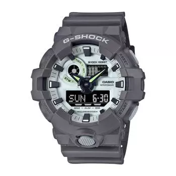 [CASIO] Мужские часы G-SHOCK серии HIDDEN GLOW GA-700HD-8AJF Серые Модель для внутреннего рынка Японии